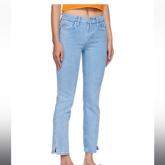 Frame Le High Straight Denim Jeans in Caye Sand Size 25 - Picture 15 of 16